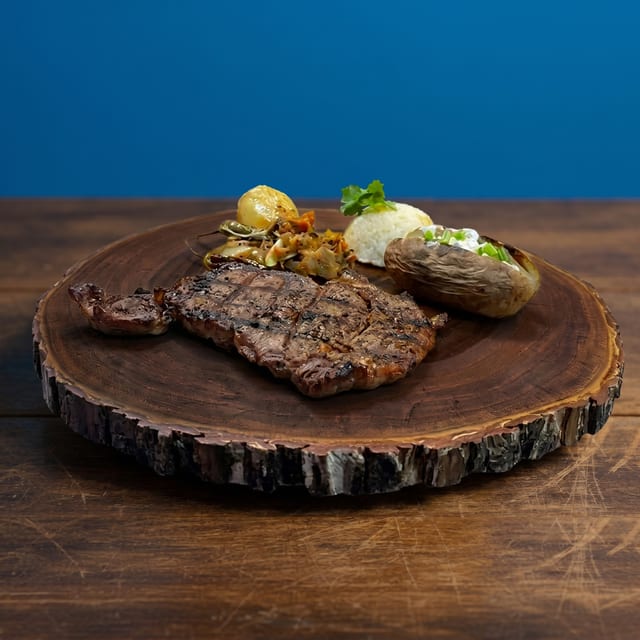Rib Eye Platter.