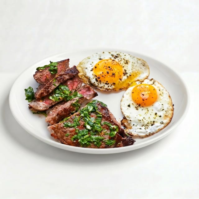 Steak and Eggs.